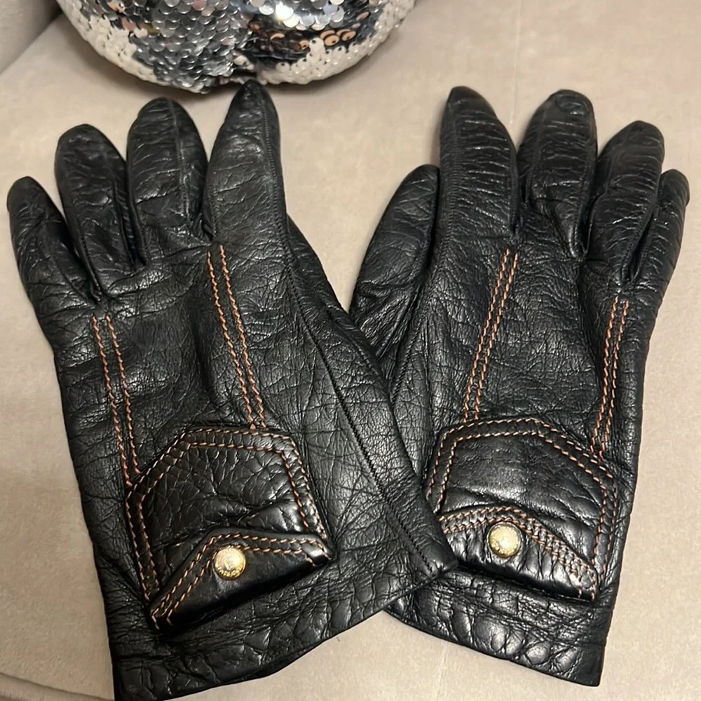 Fendi‎ Leather Gloves